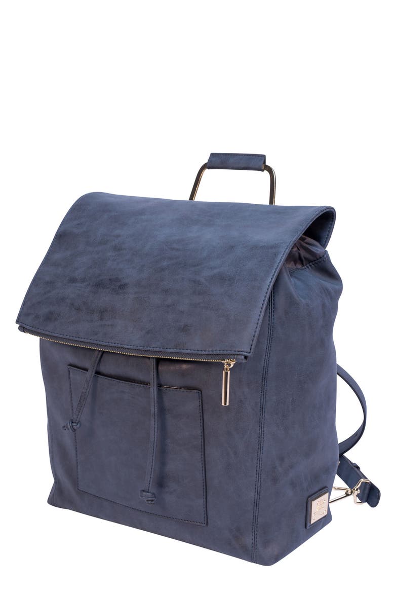 Highbury Hill Diaper Backpack, Main, color, DUSTY NAVY