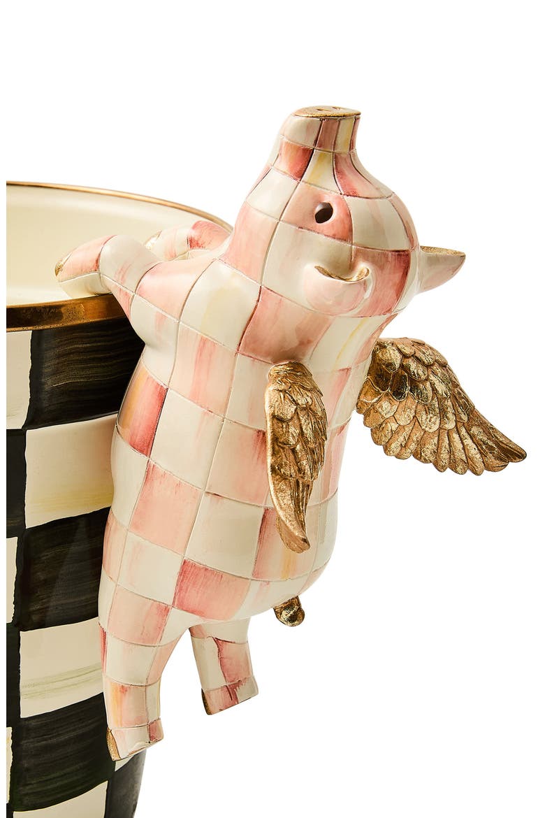 Rosy Check Flying Pig Pot Climber, Alternate, color, ROSY