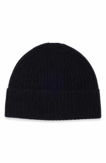 Cashmere Ribbed Cuff Beanie