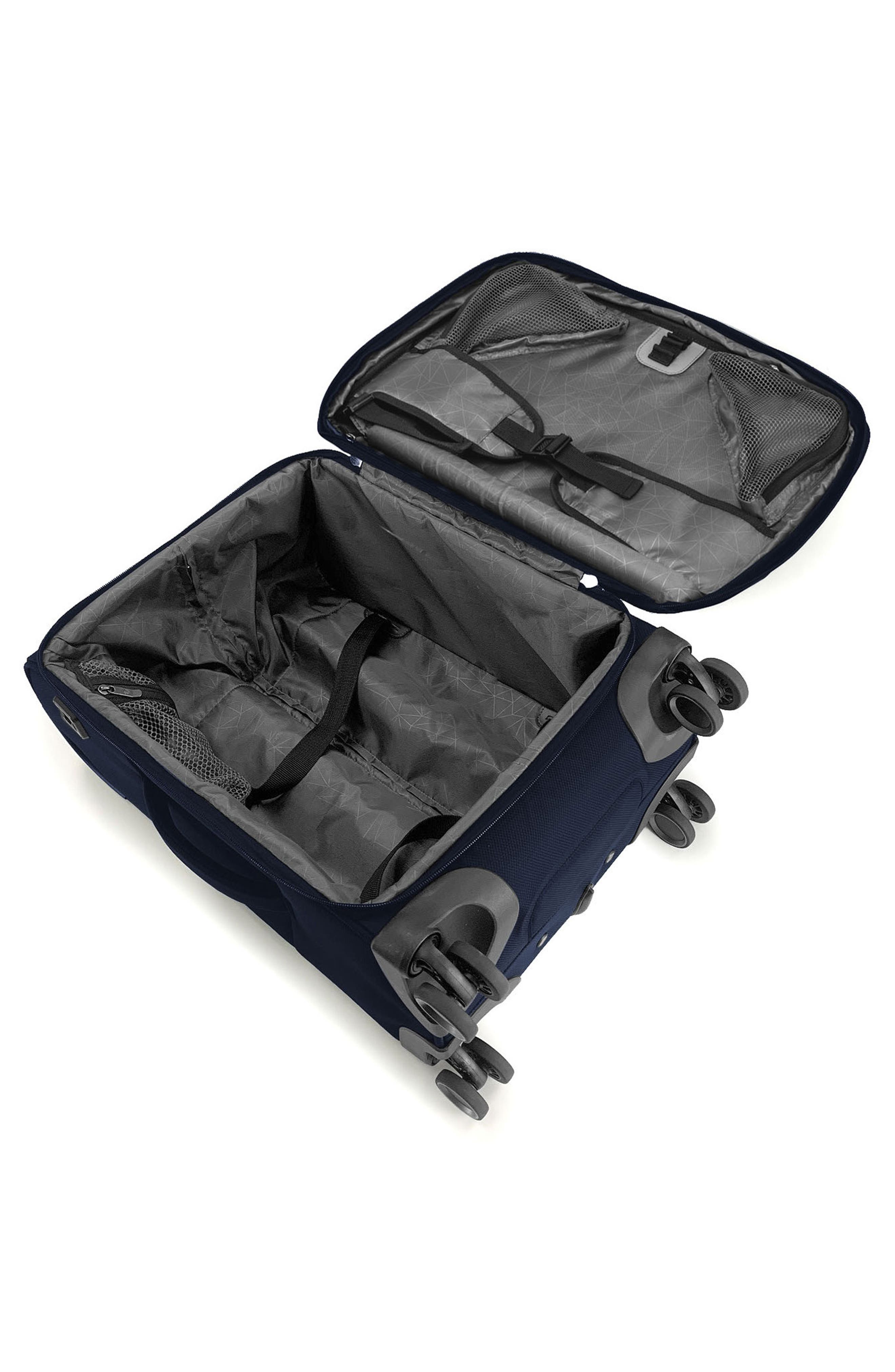 TRAVELERS CHOICE Caymen 22-Inch Spinner Carry-On, Alternate, color, Navy
