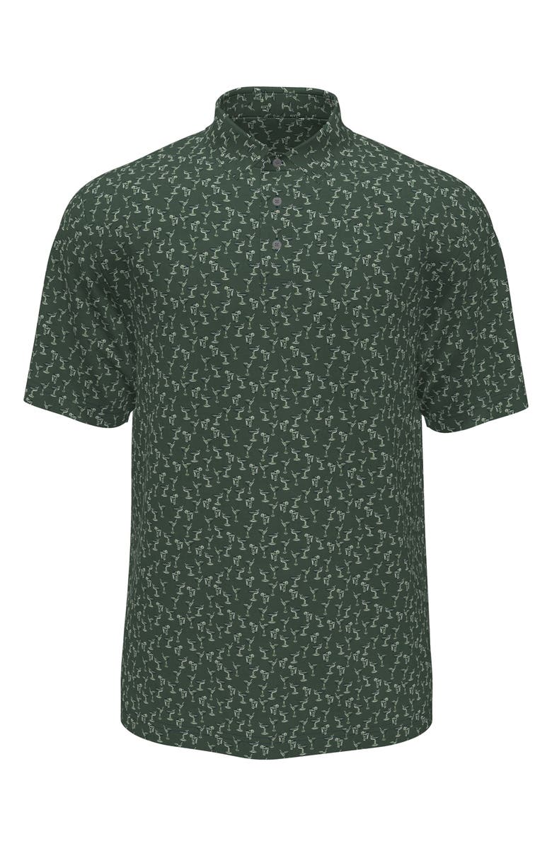 JACK NICKLAUS Drinks Conversation Golf Polo, Main, color, Thyme