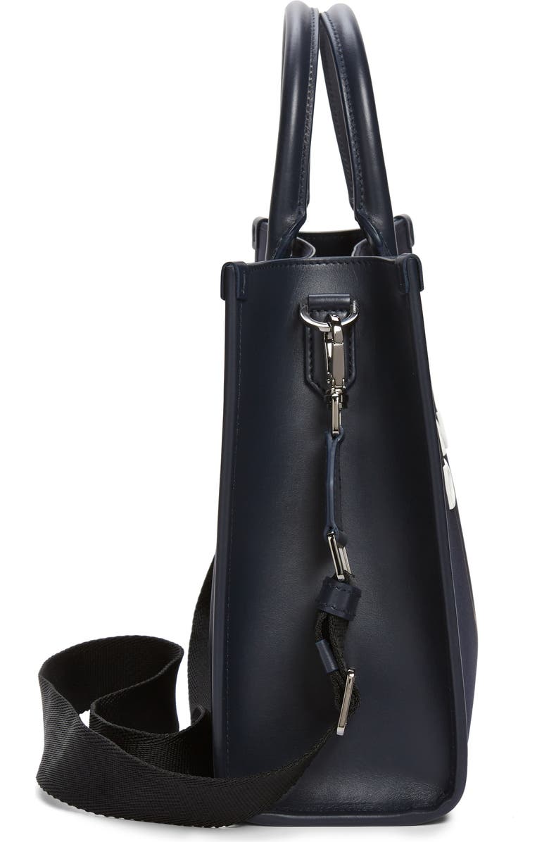 Dolce&Gabbana Large White Logo Nylon Shopper, Alternate, color,