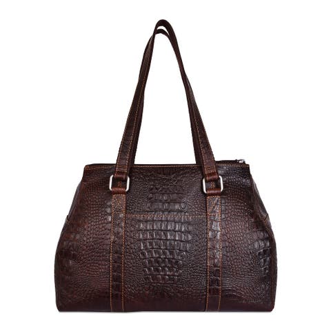 Hornback Croco Satchel Handbag