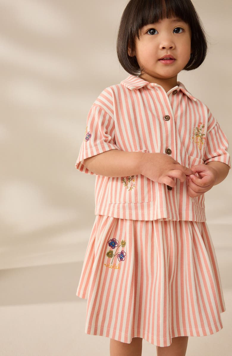 NEXT Kids' Stripe Shirt & Skirt Set, Alternate, color,