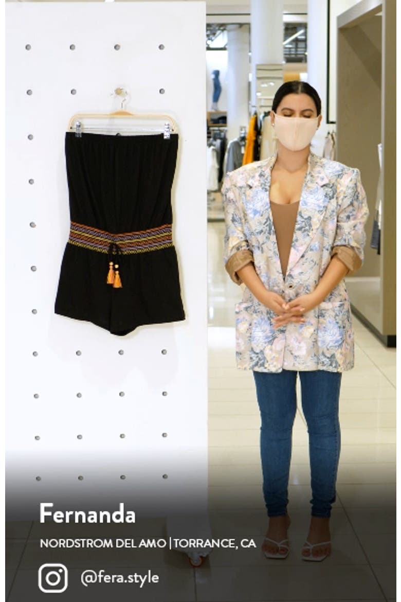 Sunset Smocked Cover-Up Romper video