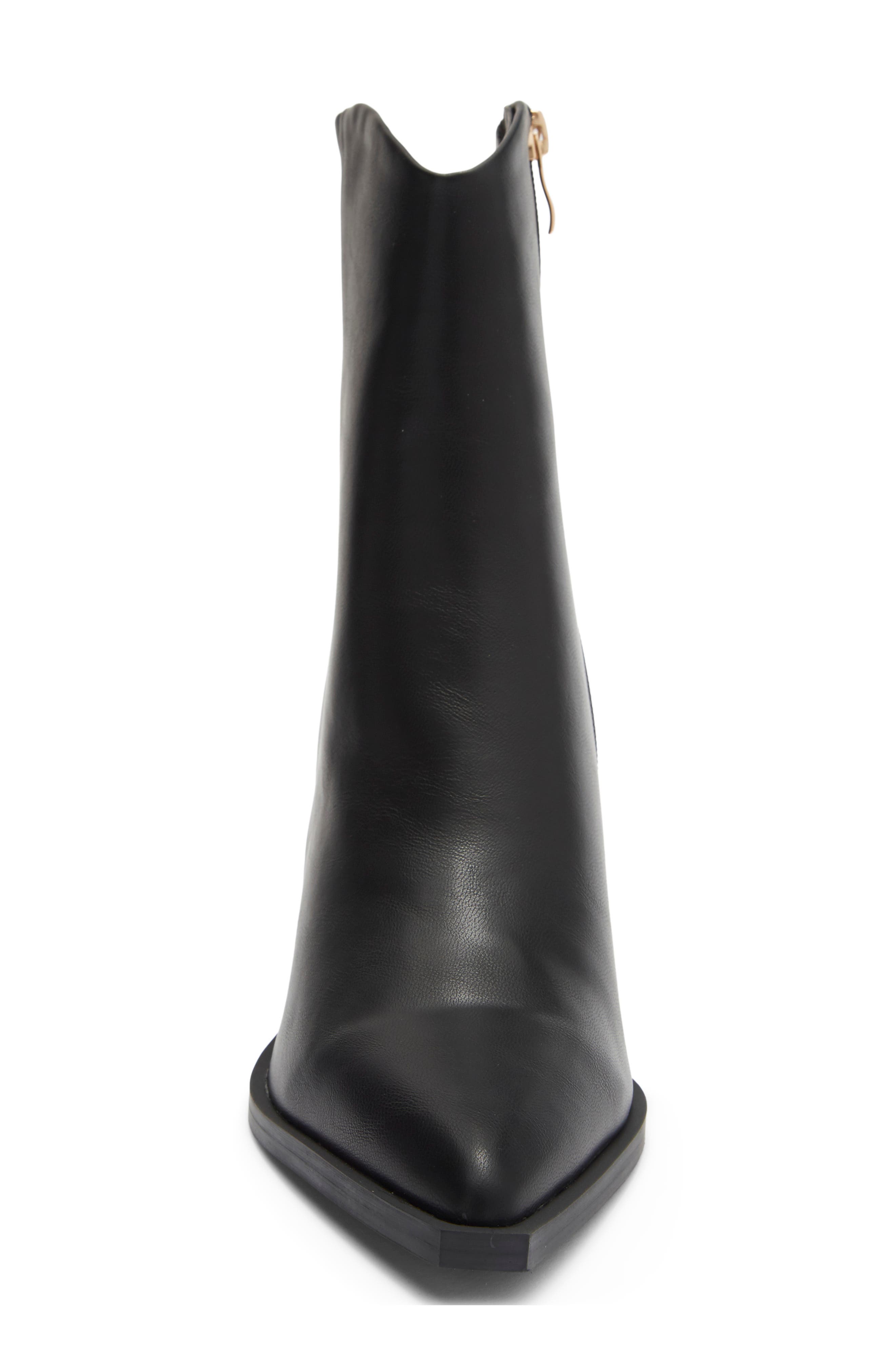 Maysa Western Bootie, Alternate, color, BLACK