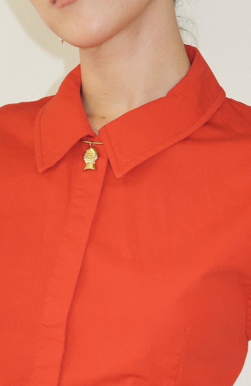 Joiana Jewelry Clio Fish Charm In Gold