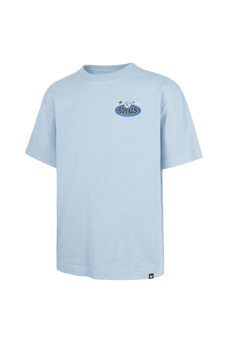 Men's '47 Light Blue Kansas City Royals Ice Cream Parlor Foundation T-Shirt, Alternate, color, Light Blue