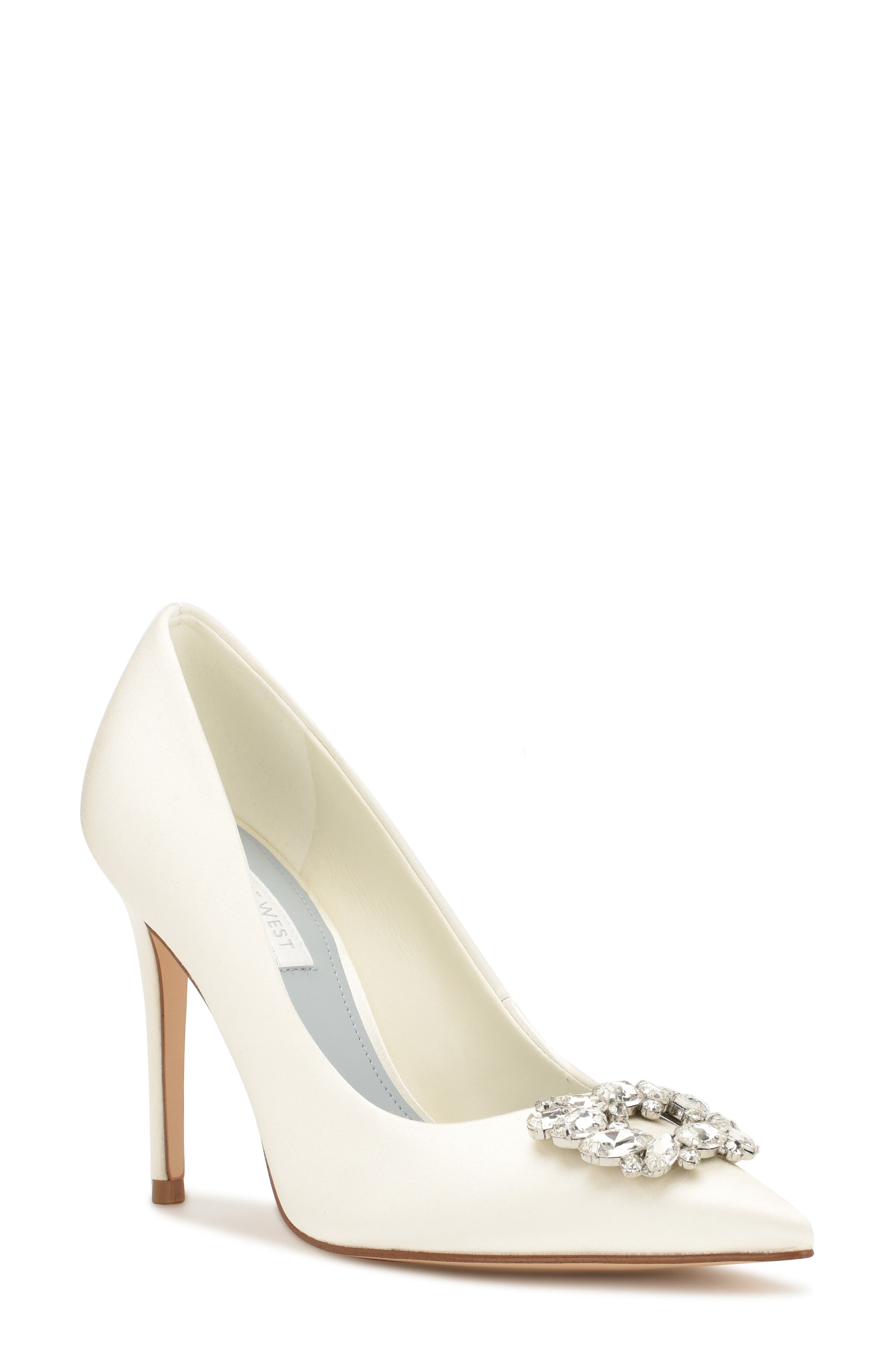 Nine West Fana Embellished Pointed Toe Pump, Main, color, 