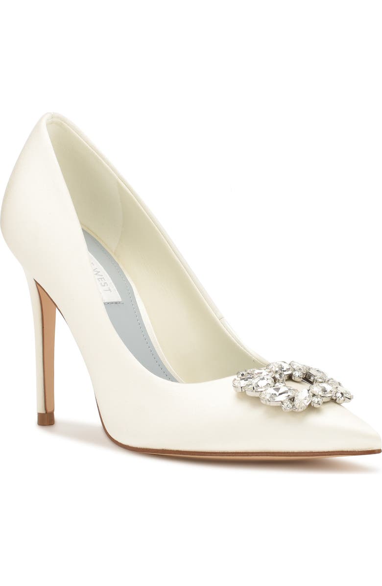 Nine West Fana Embellished Pointed Toe Pump, Main, color,