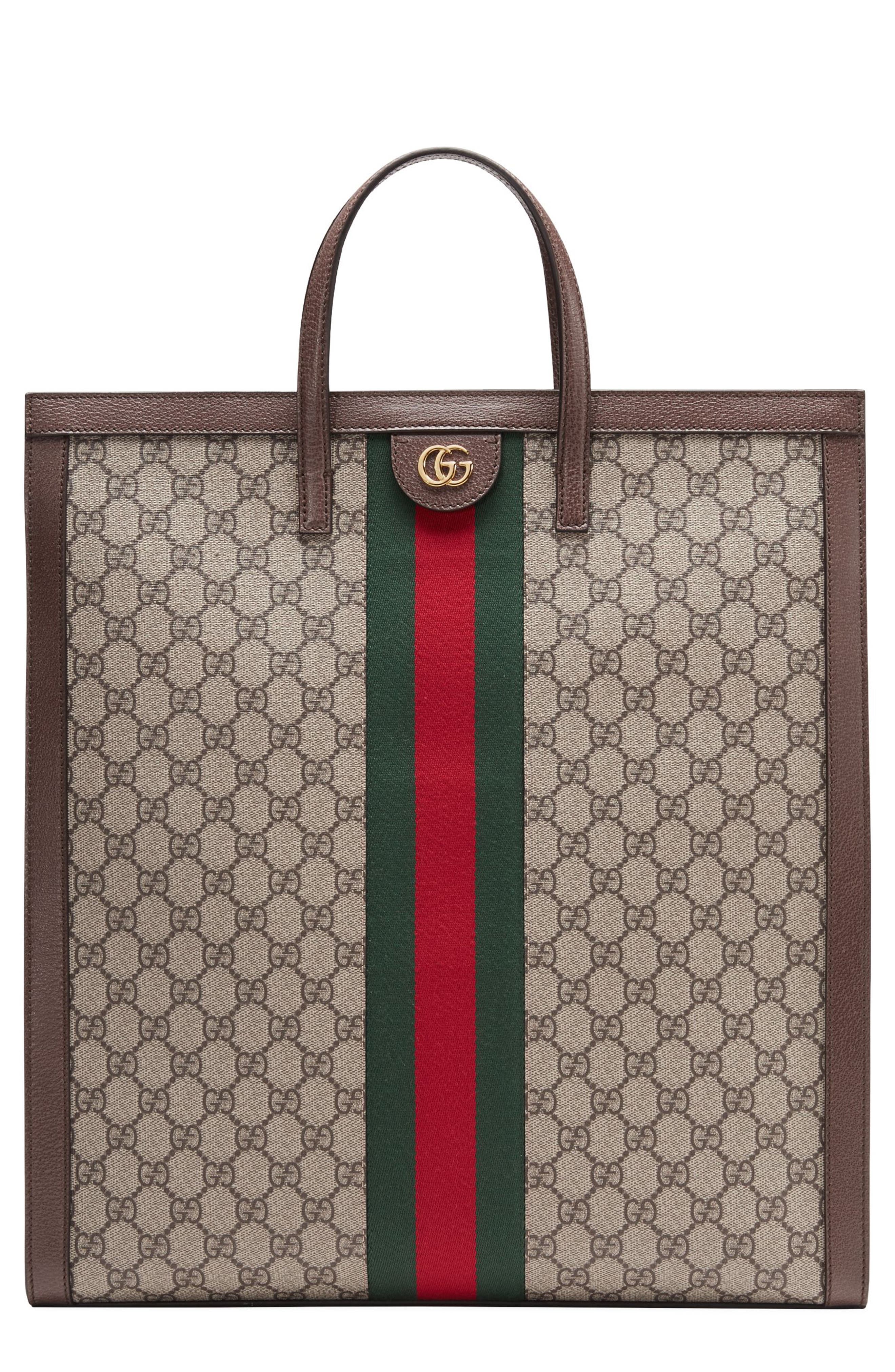 Gucci Ophidia GG Supreme Canvas Tote, Main, color, 