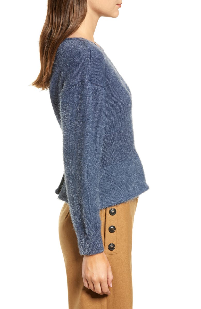 CHRISELLE LIM COLLECTION Chriselle Lim Erin Eyelash Sweater, Alternate, color,