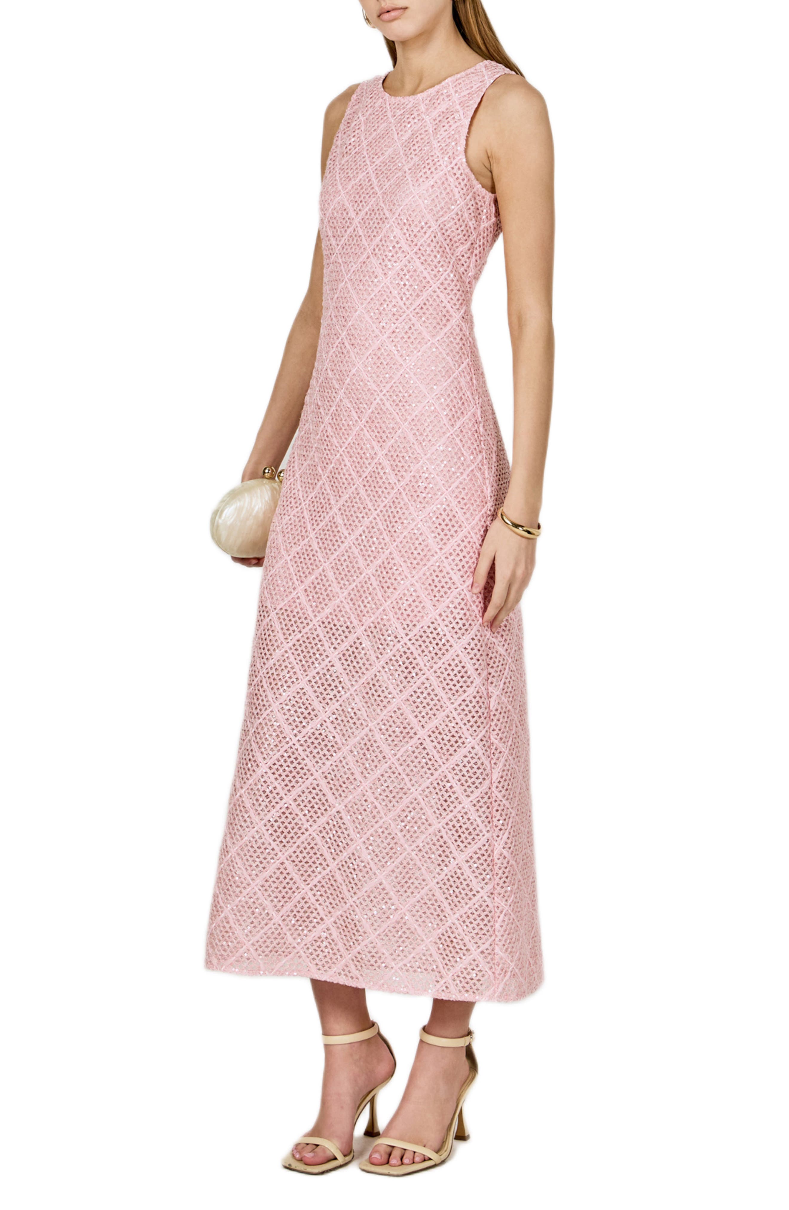 Endless Rose Sequin Open Stitch Dress (Women) | Nordstrom