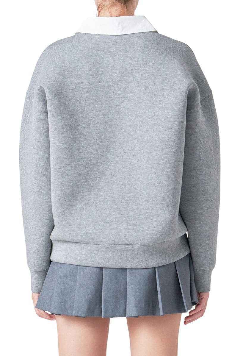 Grey Lab Polo Sweatshirt, Alternate, color, Heather Grey