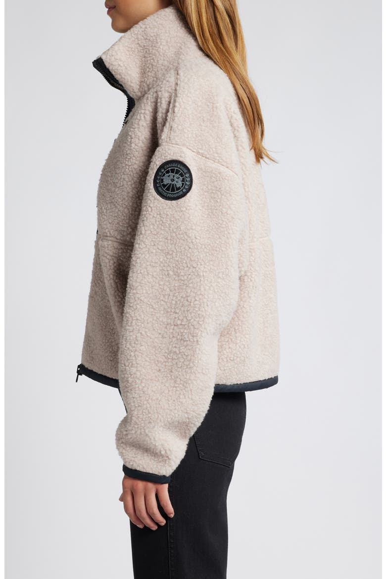 Simcoe Fleece Zip-Up Jacket, Alternate, color, LUCENT ROSE