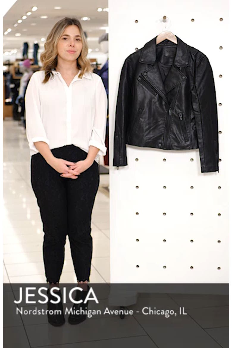 Faux Leather Moto Jacket video