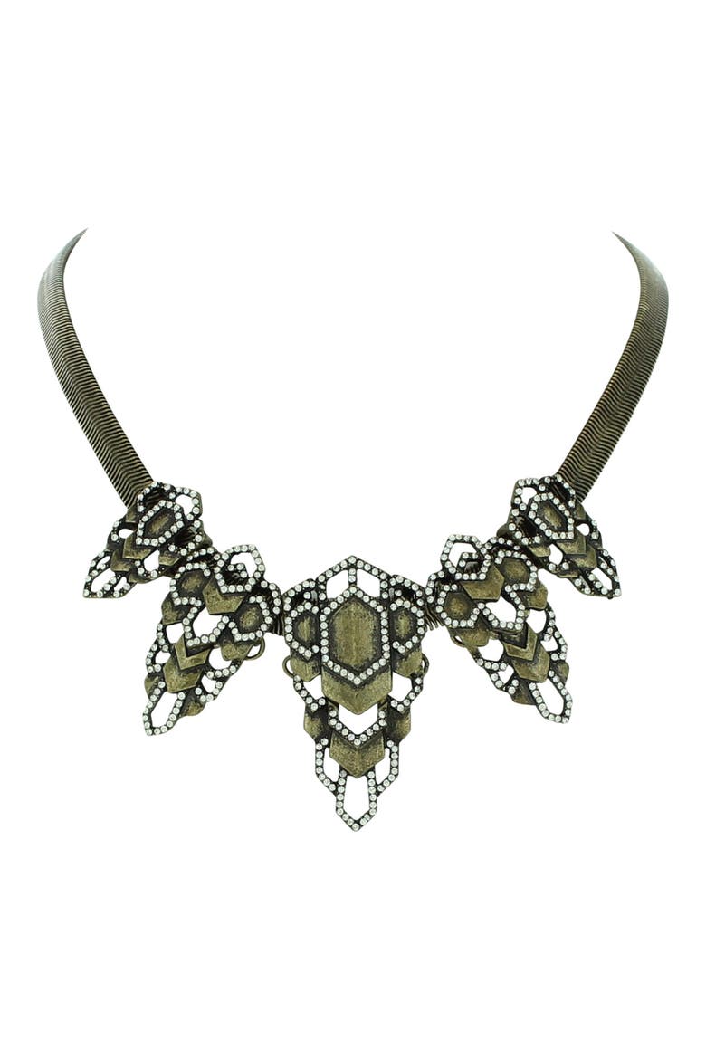 Azra Pendant Necklace, Main, color, SILVER
