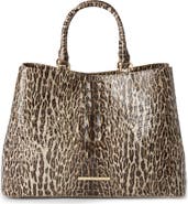 Brahmin Denise Croc Embossed Leather Tote