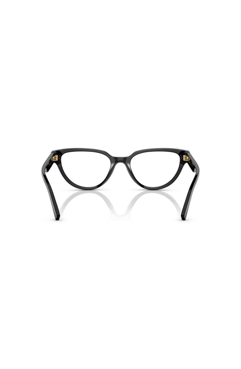Dolce&Gabbana 53mm Butterfly optical glasses, Alternate, color, Black