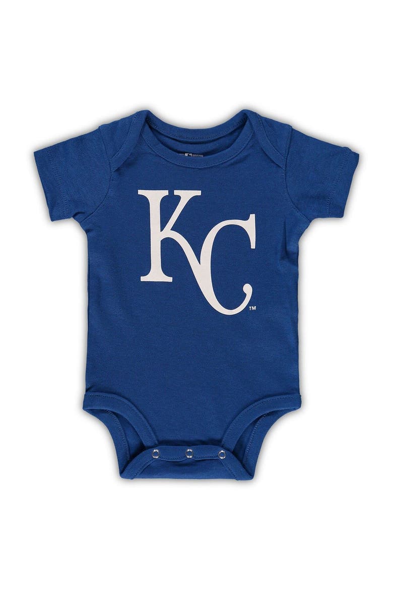 Infant Royal/Light Blue/Heathered Gray Kansas City Royals 3-Pack Change Up Bodysuit Set, Alternate, color, Royal
