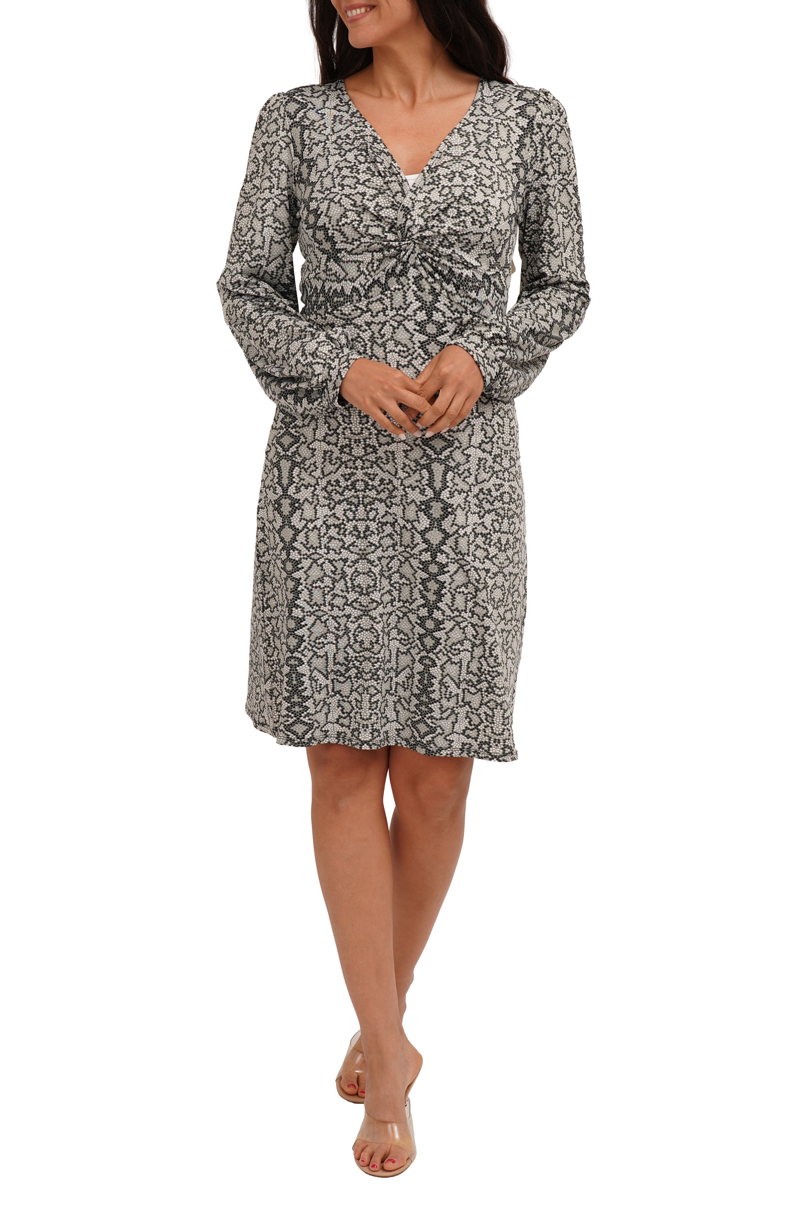 Long Sleeve Empire Waist Dress