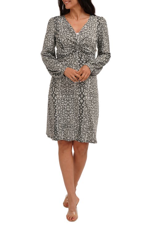 Long Sleeve Empire Waist Dress