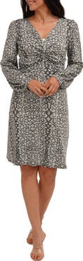 SUNNY LEIGH Long Sleeve Empire Waist Dress