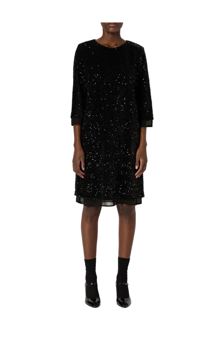 GERARD DAREL Liora Sequin Dress, Alternate, color, Black