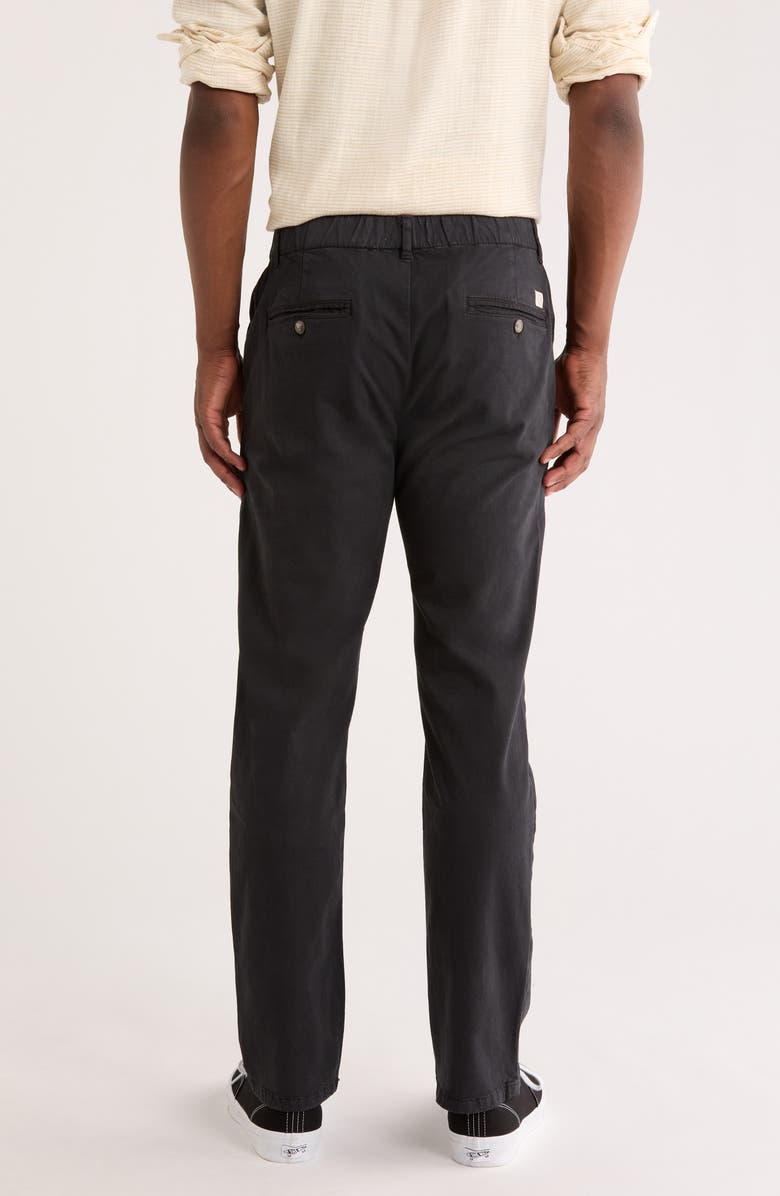 Marine Layer Saturday Slim Straight Leg Twill Chinos, Alternate, color, Washed Black