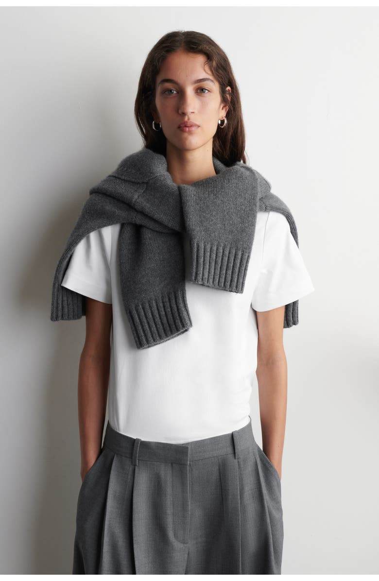 COS Clean Cut T-Shirt, Main, color, White