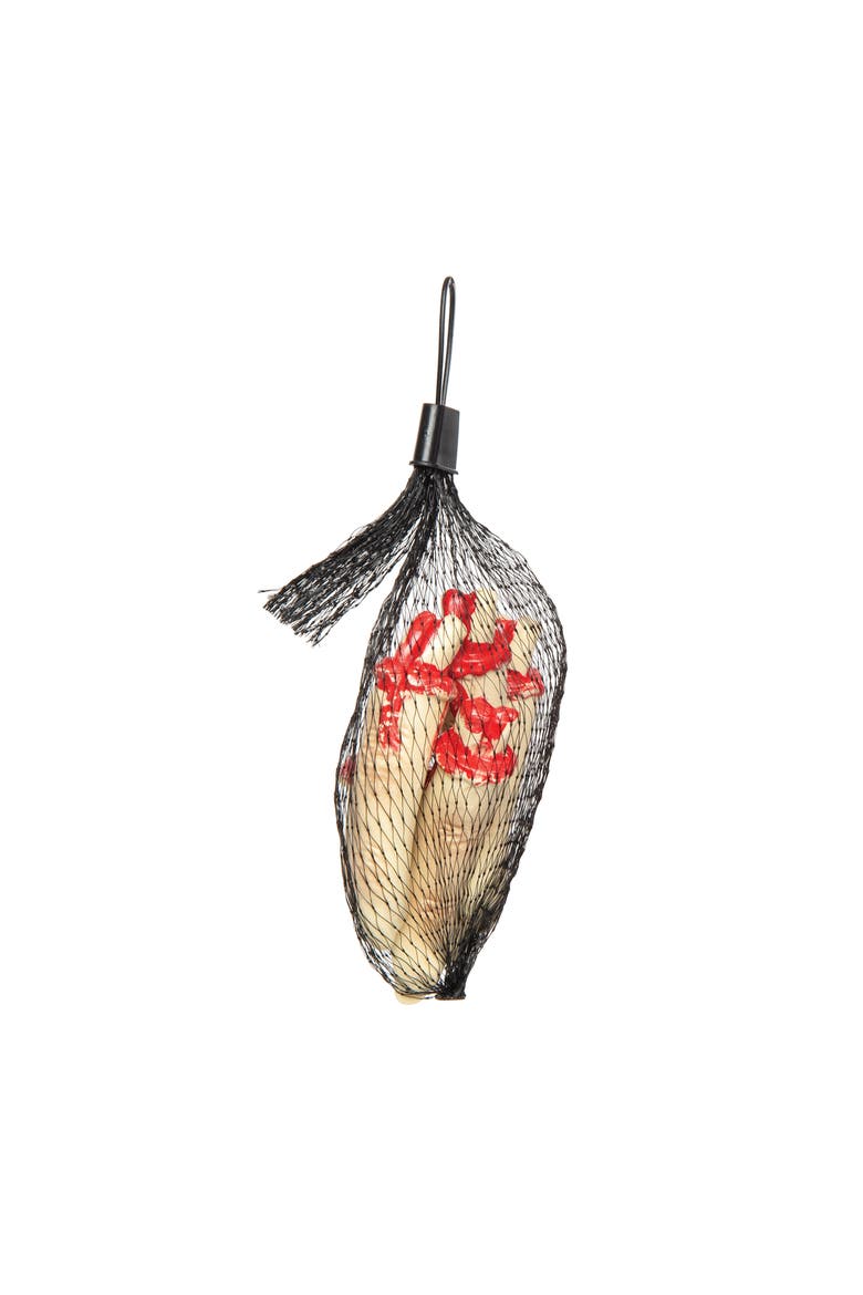 Fingers In Mesh Bag Halloween Decoration, Alternate, color, Yellow