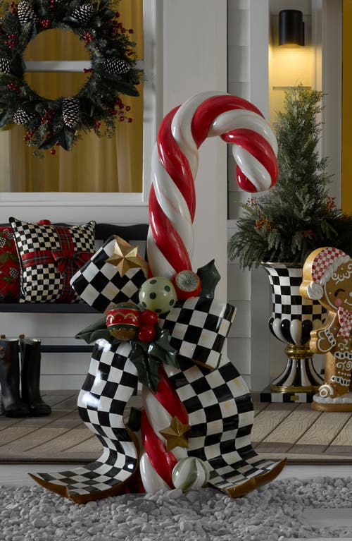 Mackenzie-childs Mackenzie Childs Check It Out Right Candy Cane Trophy In Multi