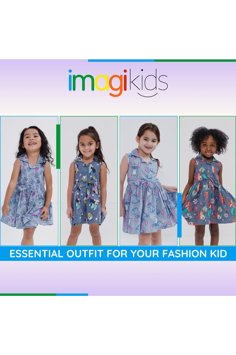 Mickey Mouse & Friends Chambray Dress, Alternate, color, Mickey Friends Blue