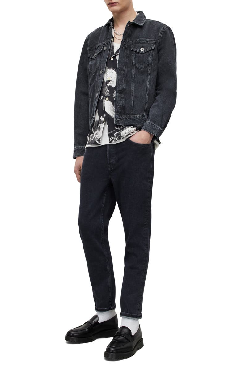 AllSaints Monza Denim Jacket, Alternate, color, 