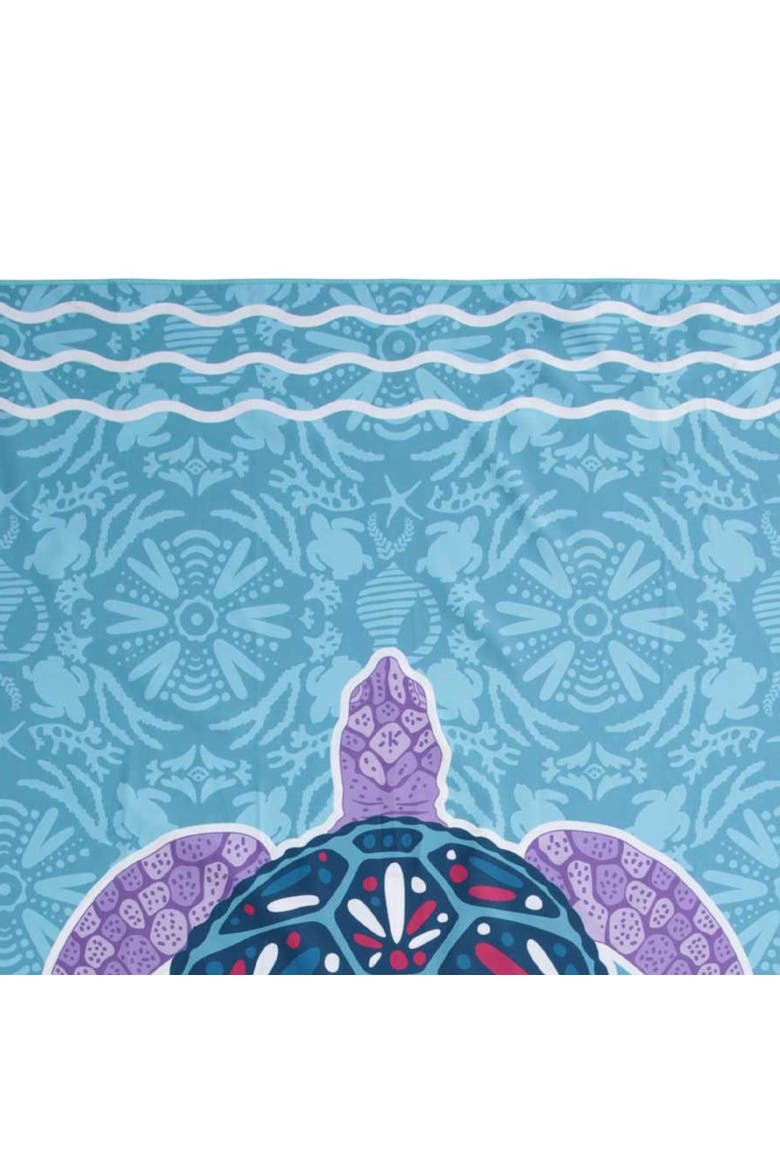 Childrens/Kids Turtle Microfiber Towel, Alternate, color, Mint