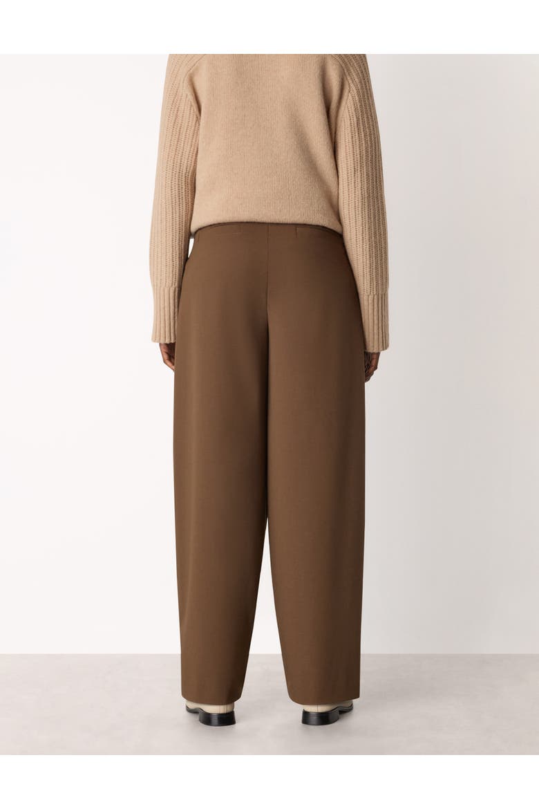 Wool Blend Barrel Pants, Alternate, color, Brown