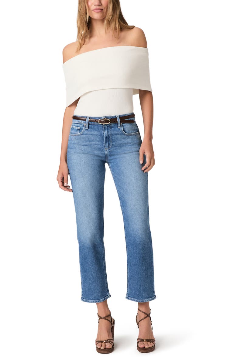 PAIGE Mason Mid Rise Ankle Straight Leg Jeans, Alternate, color, Eames
