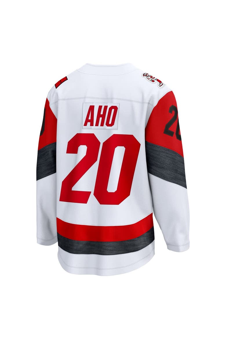 Men's Fanatics Sebastian Aho White Carolina Hurricanes Away Breakaway Jersey, Alternate, color, White