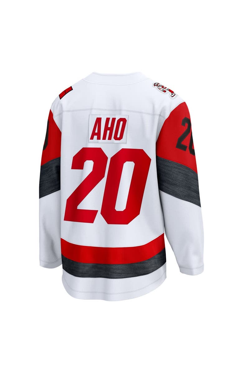 FANATICS Men's Fanatics Sebastian Aho White Carolina Hurricanes Away Breakaway Jersey, Alternate, color, White