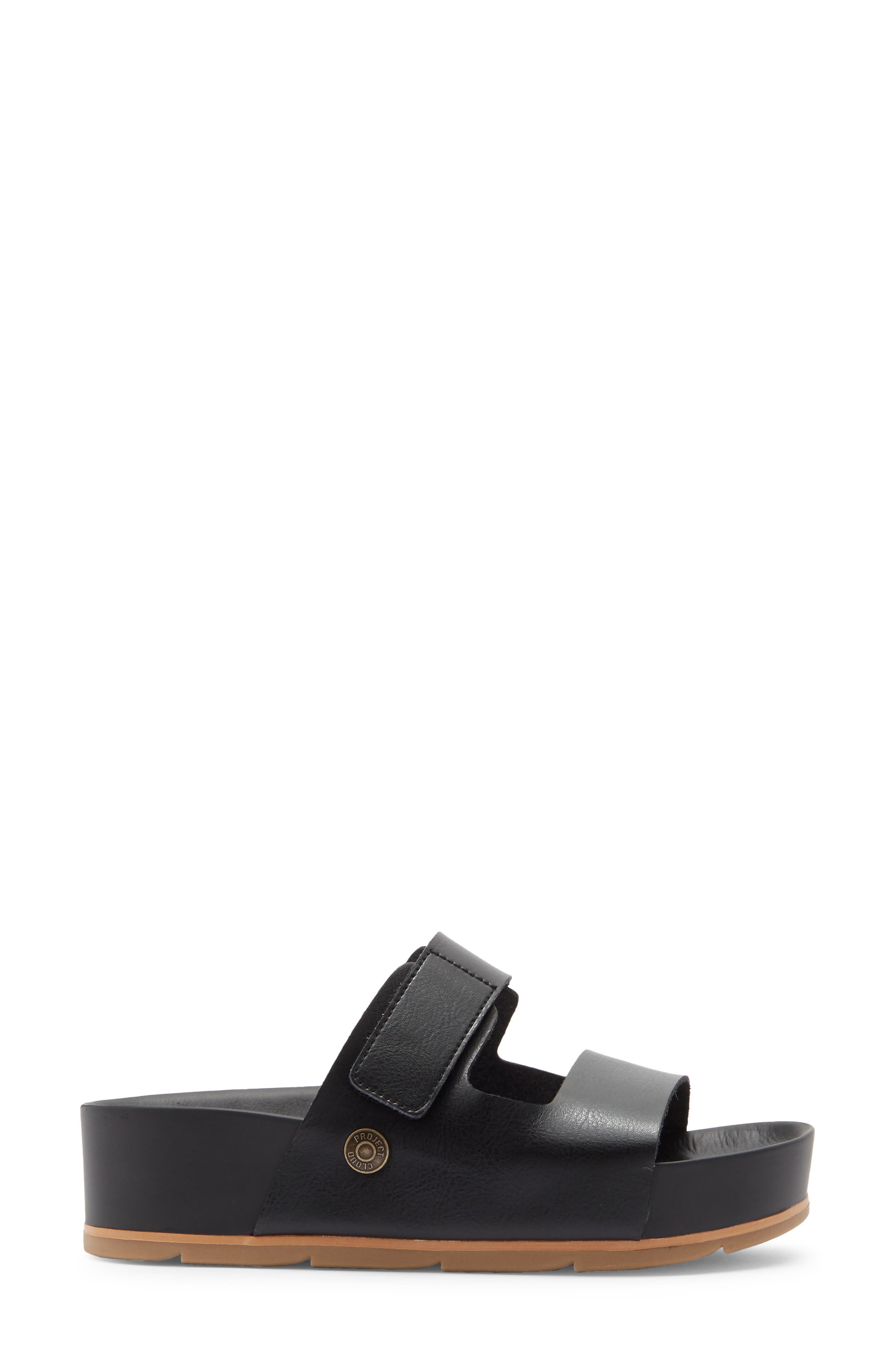 Project Cloud Ardelis Platform Wedge Sandal, Alternate, color, Black