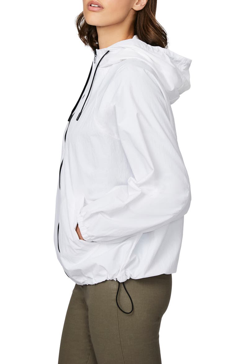 Recycled Nylon Hooded Jacket, Alternate, color, WHITE