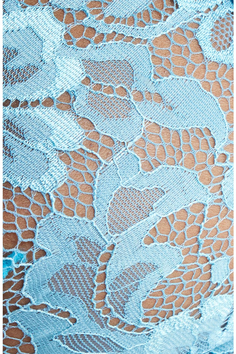 Triangle Lace Bralette, Alternate, color, BLUE