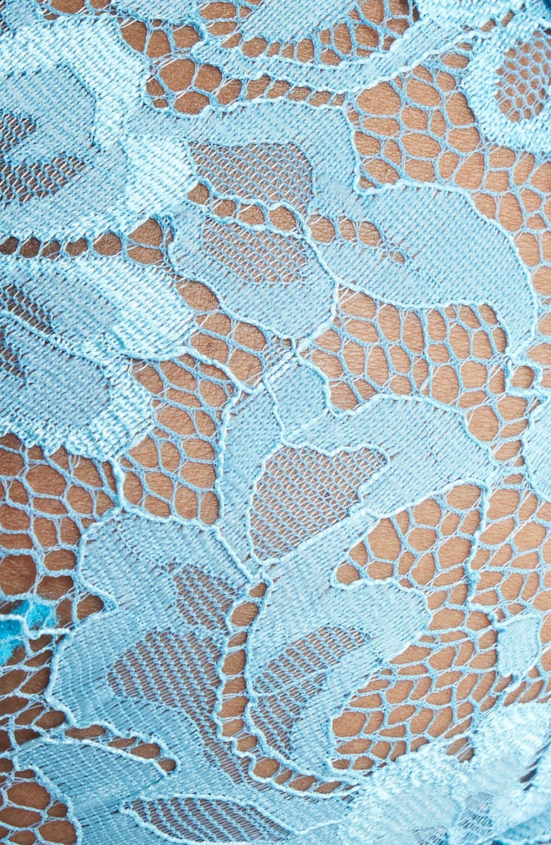 KILO BRAVA Triangle Lace Bralette, Alternate, color, Blue