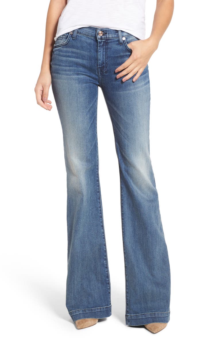 7 For All Mankind <sup>®</sup> Tailorless Dojo Wide Leg Jeans, Main, color, 