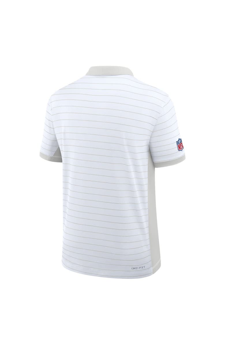 Nike Men's Nike White Kansas City Chiefs Sideline Victory Stripe Performance Polo, Alternate, color, White