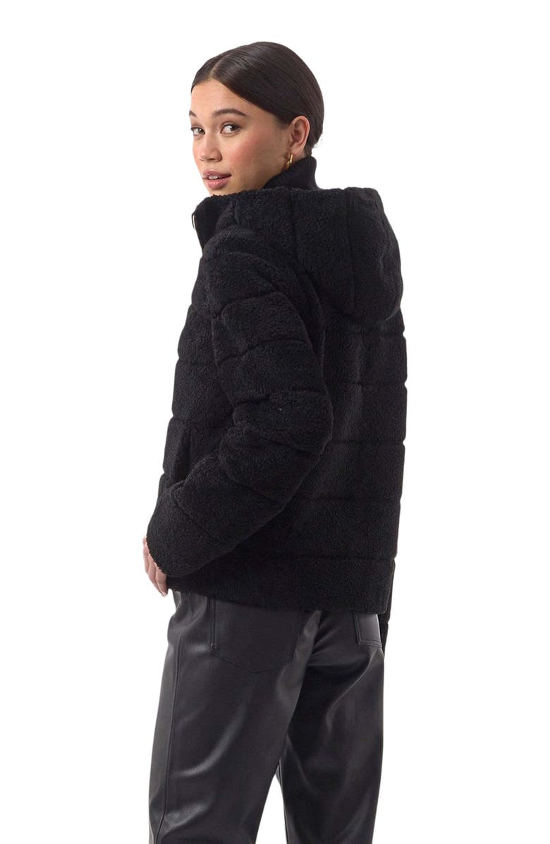 GORSKI Horizontal Curly Shearling Lamb Jacket, Alternate, color, Black