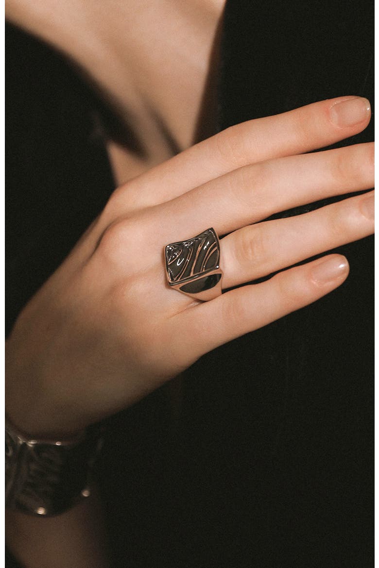 Tidal Glow Ring, Alternate, color, Silver