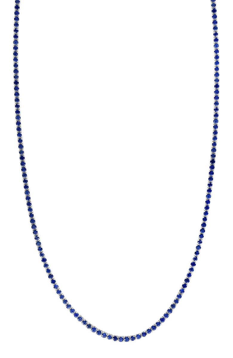 EFFY Sterling Silver Tennis Necklace, Main, color,