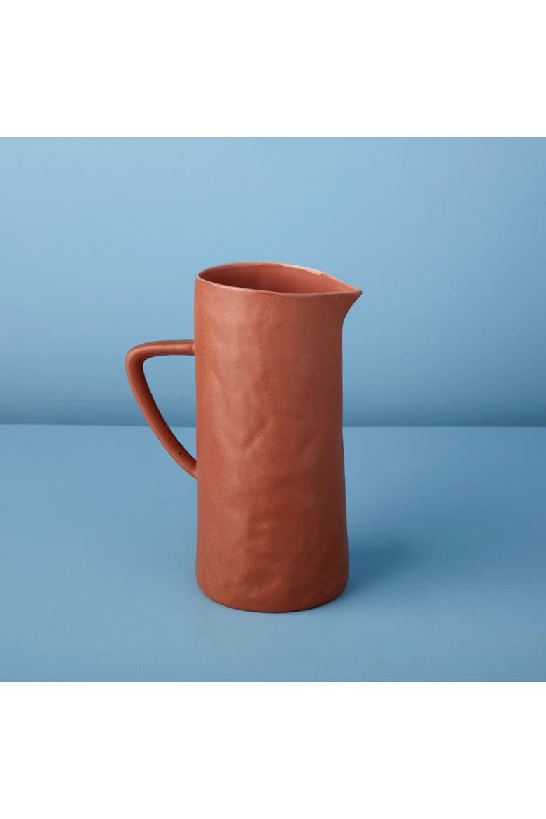Tam Stoneware Pitcher, Alternate, color, Terracotta Rose