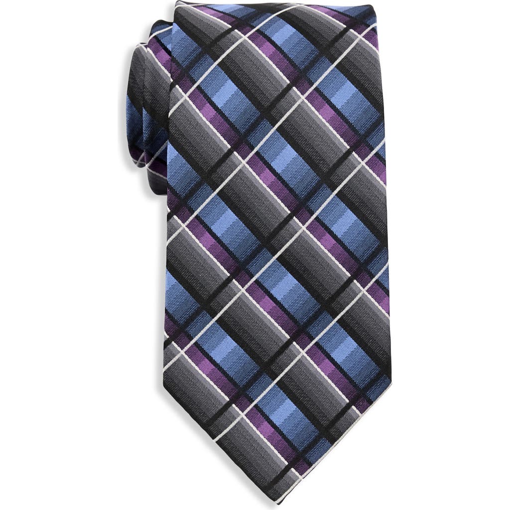 Synrgy By Dxl Big & Tall Multicolored Plaid Tie In Multi